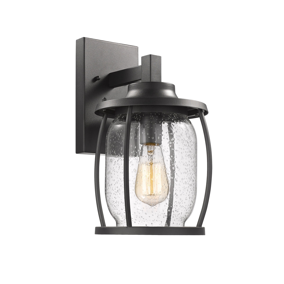 Chloe Lighting CH2S073BK14-OD1 Jackson Transitional 1 Light Textured B