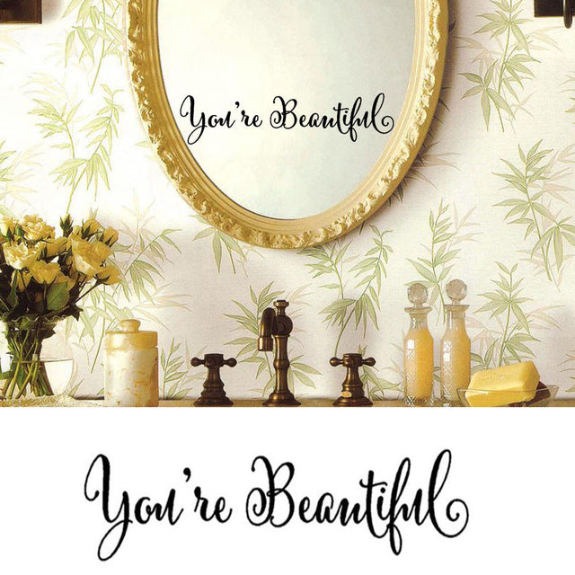 You Re Beautiful Wall Wall Sticker Art Removable