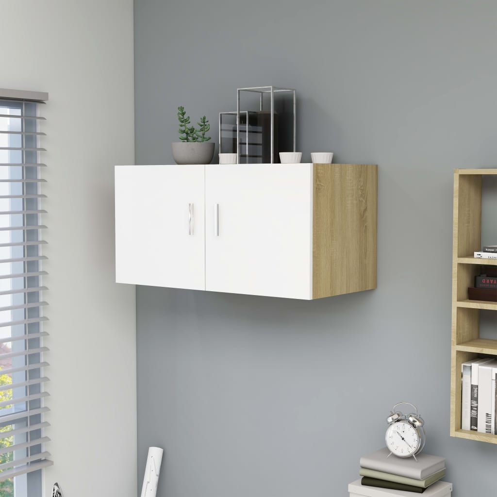 Wall Mounted Cabinet White 31.5"x15.4"x15.7" Chipboard