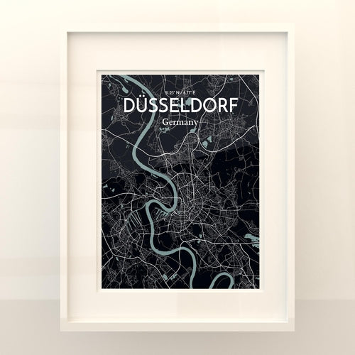 DÃ¼sseldorf City Map Poster