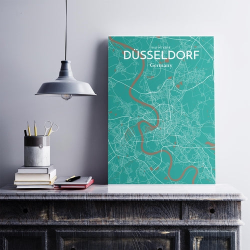 DÃ¼sseldorf City Map Poster