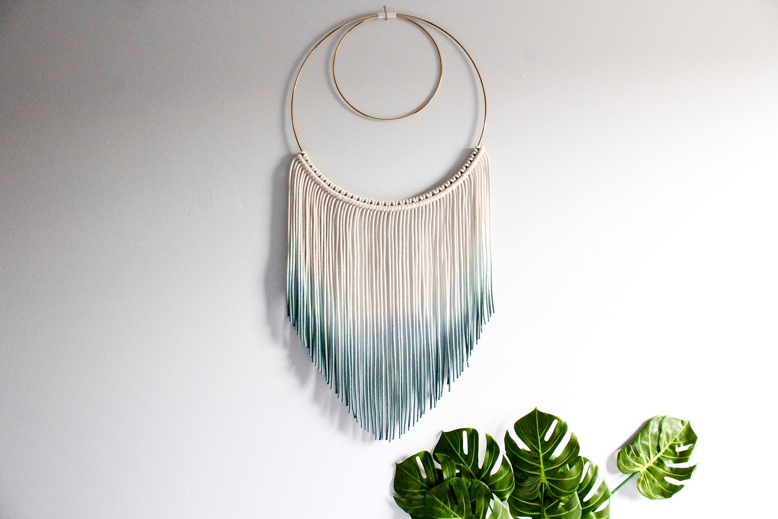 Macrame Wall Hanging, Macrame Wall Art, Dreamcatcher, Dip Dyed